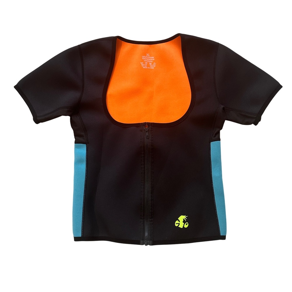 Sauna Vest Workout Top Neoprene Slimming‎ Body Shaper Shirt Womens XL